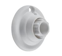 Kleine Wolke Embout pour tringles de rideau de douche ⌀ 25 mm Blanc en set de 2 pièces