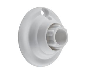 Kleine Wolke Embout pour tringles de rideau de douche ⌀ 25 mm Blanc en set de 2 pièces