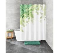 Kleine Wolke Floresta rideau de douche 180x180 cm blanc-vert 5912600344