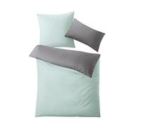 Kleine Wolke Gracia Parure de lit en Coton Menthe 155 x 220 cm (80 x 80 cm)