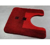 Kleine Wolke Maison Grenat Rouge Tapis pour les Toilettes Avec Cou 50x50cm.