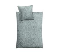 Kleine Wolke Mino Parure de lit en Coton Gris argenté 135 x 200 cm (80 x 80 cm)