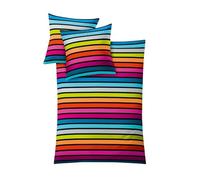 Kleine Wolke Parure de lit Satin Rimini Multicolore 135 x 200 cm et 80 x 80 cm