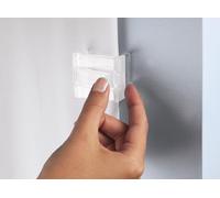 Kleine Wolke Pinces à rideau de douche Blanc lot de 2 pièces