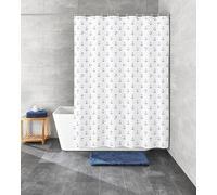 Kleine Wolke Rideau de Douche en Polyester, Bleu foncé, 180 x 180 cm