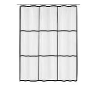 Kleine Wolke Rideau de Douche Peva Brooklyn en Transparent 180 x 200 cm