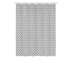 Kleine Wolke Rideau de Douche PEVA Zack Schiefer 180 x 200 cm | Sans PVC, absolument étanche, bande de trous renforcée, fabriqué en PEVA