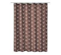 Kleine Wolke Rideau de Douche Textile Bow Brun Noisette 180 x 200 cm