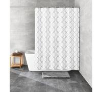Kleine Wolke Rideau de Douche Textile Classy, Blanc, 120 x 200 cm