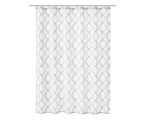 Kleine Wolke Rideau de Douche Textile Classy, Blanc, 120 x 200 cm