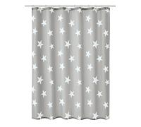 Kleine Wolke Rideaux de Douche Nova, 180x200 cm, 100% Polyester, Platine
