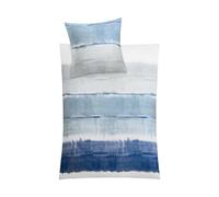 Kleine Wolke Small Cloud - Ensemble literie - Long Beach, Bleu Pigeon, 155 x 220 cm