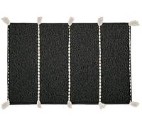 Kleine Wolke Tapis de Bain Travis Noir 80 x 140 cm