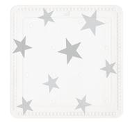 Kleine Wolke Tapis de Douche Stars Gris argenté 55 x 55 cm