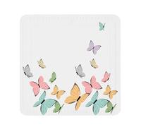 Kleine Wolke Textilgesellschaft 4101148002 Butterflies Tapis de Douche Plastique Multicolore 55,00 x 55,00 x 3,00 cm