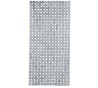 Kleine Wolke Textilgesellschaft 4384124009 Sign Tapis de Baignoire Polyvinyle Argent 36 x 0,2 x 80 cm