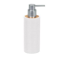 Kleine Wolke Textilgesellschaft 5079100854 Kyoto Soap Dispenser Bambou Blanc 6,5 x 19 x 6,5 cm