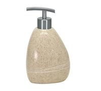 Kleine Wolke Textilgesellschaft 5080226854 Stones Soap Dispenser Plastique Beige 7 x 16,5 x 9,5 cm