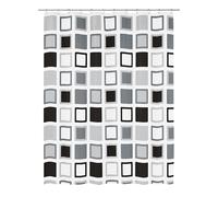 Kleine Wolke Textilgesellschaft Rideau de Douche, Fibres Synthétiques, Anthracite, 200x120 cm