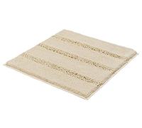 Kleine Wolke Textilgesellschaft Tapis de Bain Monrovia, Polyester, Beige, 60 x 60 x 2,5 cm
