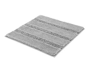 Kleine Wolke Textilgesellschaft Tapis de Bain "Monrovia", 60x 60 cm, Polyester, Gris, 60 x 2.5 cm