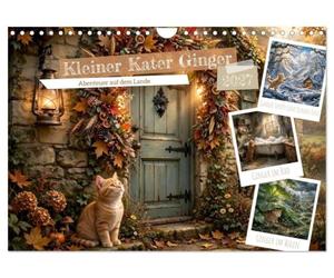 Kleiner Kater Ginger (Wandkalender 2027 DIN A4 quer), CALVENDO Monatskalender: Begleite den charmanten Landkater Ginger durch seine zauberhafte Abenteuer auf dem Lande.