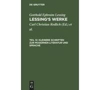 Kleinere Schriften Zur Modernen Literatur Und Sprache
