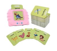 kleinkindd Cartes vocales - Appareil d'apprentissage en anglais, facile à éduquer | Cartes parlantes interactives, jouet éducatif intelligent pour l'apprentissage précoce, le temps en famille, le