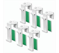 KLEMMFLEX Support de Serrage pour Store Enrouleur Duo, Store Enrouleur, Mini Store Enrouleur, sans perçage, réglable de 1,5 à 2 cm, 3 Paires, y Compris Patins adhésifs