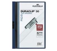 Klemmmappe Durable Duraclip 2200 A4 Fassungsvermgen: 30 Blatt dunkelblau