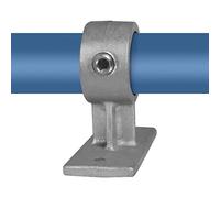KLEMP Raccord de tube support central, support de main courante/support mural, fonte malléable, galvanisé à chaud, vis incluses/droit Typ 34E - 48,3 mm / 1 ½"