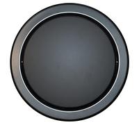 KLEN Couvercle Poubelle Intégré inox pour cuisine et sdb, Résistant aux Graisses, Anti-Rayures, Design. Finition Noir - Black.