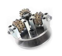 Plaque de roue pour bouchardeur de 125 mm pour meuleuse d'angle Surface de litchi avec 3 embouts pour béton de marbre de granit martelé