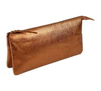 KLEO-PATHRA CUIR Grande Pochette 2 compartiments 22x11 cm Bronze