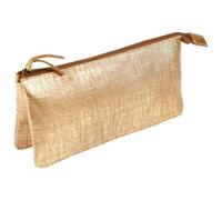 KLEO-PATHRA CUIR Grande Pochette 2 compartiments 22x11 cm Or