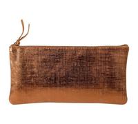 KLEO-PATHRA CUIR Trousse plate 22x11 cm Bronze