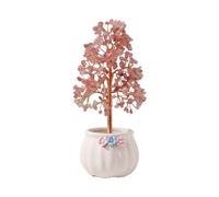 KLerDH Objet de décoration, Décoration Spirituelle en Cristal, Ornement Porte-Bonheur, De Maison, Décorations Fengshui(Rosso)