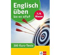 Klett Englisch üben s sitzt 7./8. Klasse: 380 Englisch-Tests (Klett (Poche)