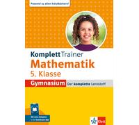Klett KomplettTrainer Gymnasium Mathematik 5. Klasse: Mit extra Aufgaben (Poche)