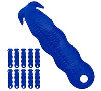 Klever Innovations KCJ-1B Lot de 10 emporte-pièces de sécurité, polymères en plastique avancés, 10 cm, Bleu