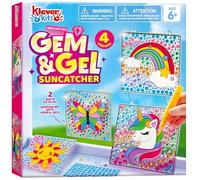 Klever Kits Kit de bricolage attrape-soleil pour enfants, arts et artisanat pour enfants de 6 à 12 ans, kits de bricolage de peinture au diamant, cadeaux pour filles, cadeaux d'anniversaire
