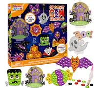 Klever Kits Kit de peinture diamant pour Halloween, créez vos propres autocollants magiques et attrape-soleil, art diamant pour enfants, fournitures d'art, cadeau artisanal pour filles