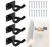 Klevery 4 Pack Skateboard Wall Hanger - Snowboard Wall Mount Rack, support d'affichage de stockage pour guitare Longboard Surfboard, complète avec vis, capacité de charge maximale 30 lbs