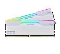 KLEVV CRAS V RGB DDR5 32 Go (2 x 16 Go) 6000 MHz CL30 A-DIE 1,35 V Mémoire RAM SK Hynix Chip XMP 3.0/AMD Expo Ready - Blanc (KD5AGUA80-60A300J)