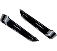 KLFDT Auto Becquets Avant pour BMW 3 Ser E90 E91 320i 330i 2005-2008,Lame De Séparation De Lèvre De Pare-Choc Avant,Accessoires Extérieurs De Voiture,A/Black
