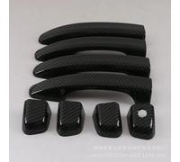 KLFDT Auto Externe Poignée Porte pour 10th Generation Accord Inspire 2018-2021,Plaque Décorative de Poignée de Porte Couverture Extérieure Accessoires,A/Carbon fiber pattern 1