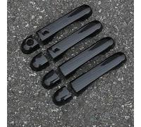 KLFDT Auto Externe Poignée Porte pour Jeep Renegade 2015-2018,Plaque Décorative de Poignée de Porte Couverture Extérieure Accessoires,A/Carbon fiber pattern 2