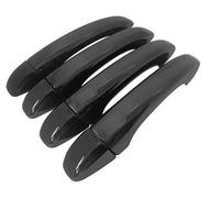 KLFDT Auto Externe Poignée Porte pour Renault Austral 2022-2023,Plaque Décorative de Poignée de Porte Couverture Extérieure Accessoires,A/4-door Version Bright Black - no Holes no Smart