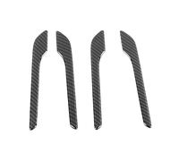 KLFDT Auto Externe Poignée Porte pour Tesla Model 3 2019 Model Y 2021,Plaque Décorative de Poignée de Porte Couverture Extérieure Accessoires, A/Carbon Fiber