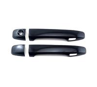 KLFDT Auto Externe Poignée Porte pour Toyota Avensis T270 2009-2018,Plaque Décorative de Poignée de Porte Couverture Extérieure Accessoires,A/Two-door single-hole dual-intelligence bright black